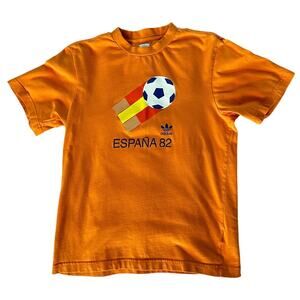 2004 Vintage Adidas España 82 World Cup Graphic Tee – Size XS